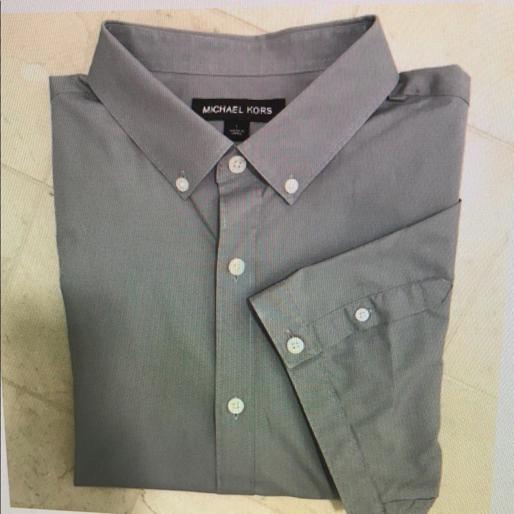 Michael Kors Short Sleeve Button Down - L